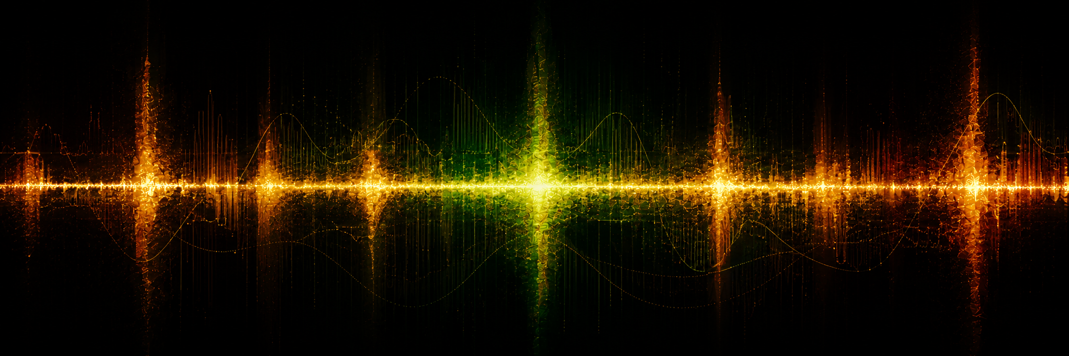 Frequency spectrum banner for Selecting Frequencies music page